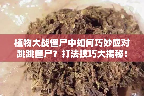 植物大战僵尸中如何巧妙应对跳跳僵尸？打法技巧大揭秘！