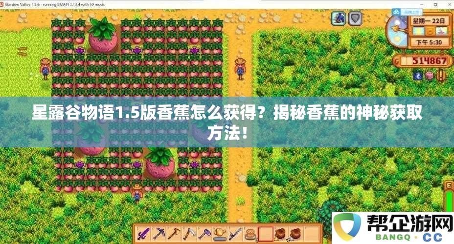 星露谷物语1.5版香蕉怎么获得？揭秘香蕉的神秘获取方法！