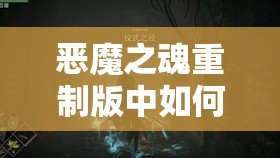 恶魔之魂重制版中如何拯救魔女？必备物品全解析引悬念