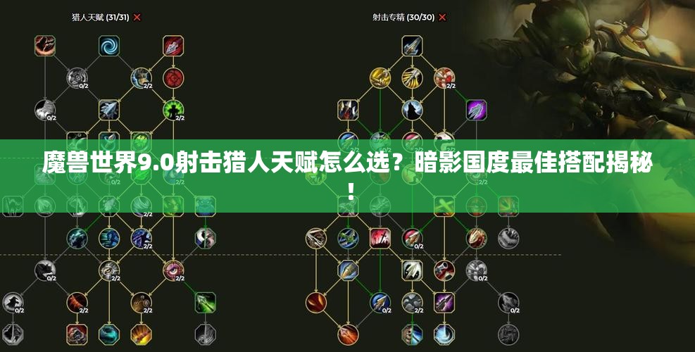 魔兽世界9.0射击猎人天赋怎么选？暗影国度最佳搭配揭秘！